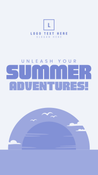 Minimalist Summer Adventure Facebook Story