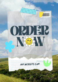 Order Now Minimalist Flyer