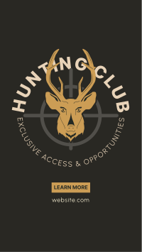 Hunting Club Deer Instagram Story