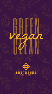 Green Clean and Vegetarian Facebook Story