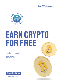 Earn Crypto Live Webinar Poster