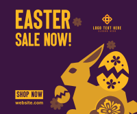 Floral Easter Bunny Sale Facebook Post