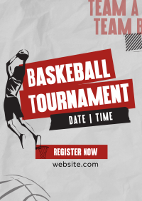 Sports Basketball Tournament Poster