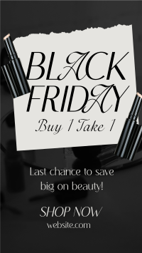 Black Friday Beauty Care Instagram Reel Design