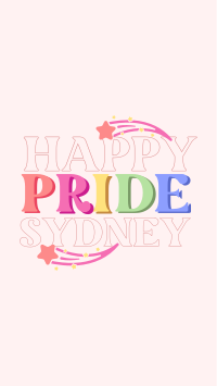 Happy Pride Text Instagram Story Design