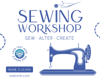 Sewing Workshop Facebook Post