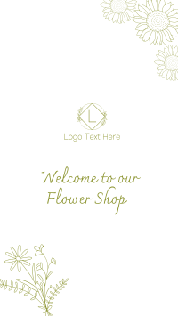 Minimalist Flower Shop Instagram Story