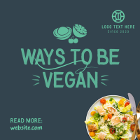 Vegan Food Adventure Instagram Post