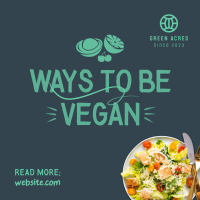 Vegan Food Adventure Instagram Post Design