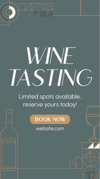 Elegant Wine Tasting Instagram Reel Image Preview