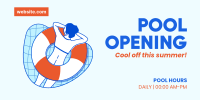 Pool Opening Twitter Post