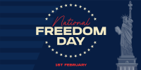 Remembering Freedom Day Twitter Post