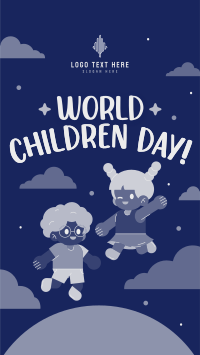 Children Day Cartoon Instagram Story