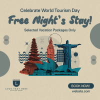 Modern Tourism Vacation Instagram Post Design