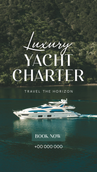 Luxury Yacht Charter Facebook Story