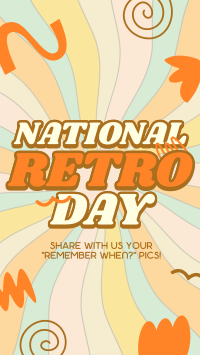 Swirly Retro Day Facebook Story