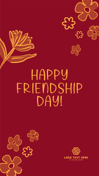 Floral Friendship Day Facebook Story