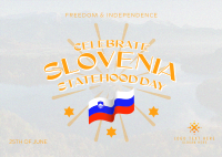 Slovenia Statehood Celebration Postcard