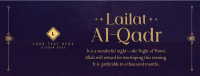 Peaceful Lailat Al-Qadr Facebook Cover Design