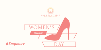 Women's Day Stiletto Twitter Post