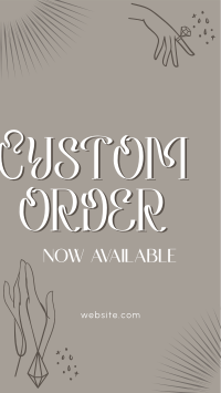 Order Custom Jewelry Facebook Story