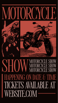 Retro Motorcycle Show TikTok Video