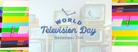 Rustic TV Day Facebook Cover Image Preview