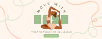 Simple Yoga Class  Facebook Cover Image Preview