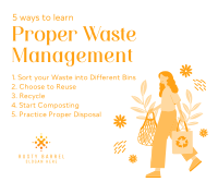 Proper Waste Management Facebook Post