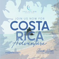 Welcome To Costa Rica Linkedin Post Design