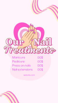 Nail Treatments List Instagram Reel Image Preview