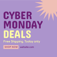 Quirky Cyber Monday Instagram Post Design