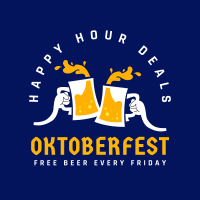 Oktoberfest Happy Hour Deals Instagram Post