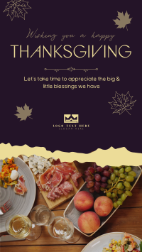 Thanksgiving Day Greetings Facebook Story Design