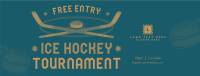 Ice Hockey Tournament Facebook Cover Design