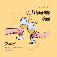 Friendship Day Cheers Instagram Post