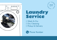 Laundry Services Postcard