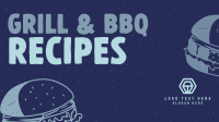 Retro Grilled Burger Video Design