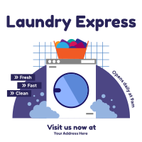 Laundry Express Instagram Post