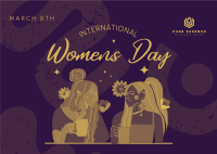 Women's Day Blossoms Postcard