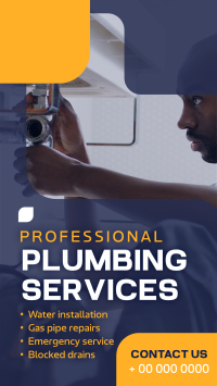 Plumbing Services Instagram Reel Image Preview