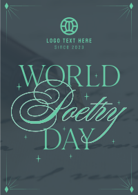 Celebrate Poetry Day Poster