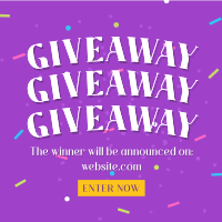 Confetti Giveaway Announcement Instagram Post