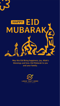 Liquid Eid Mubarak Facebook Story