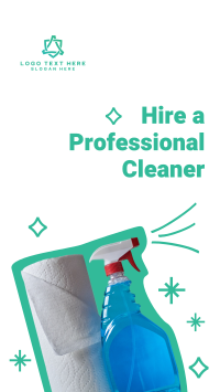 Discounted Professional Cleaners Facebook Story