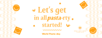 World Pasta Greeting Facebook Cover Design