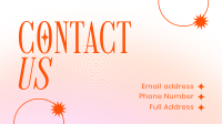 Dainty & Elegant Contact Us Facebook Event Cover Design