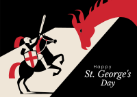 St. George's Day Postcard