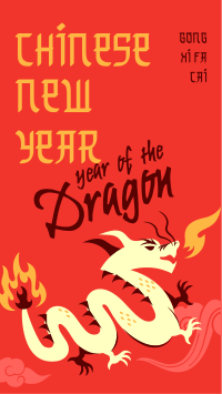 Playful Chinese Dragon Instagram Reel Design