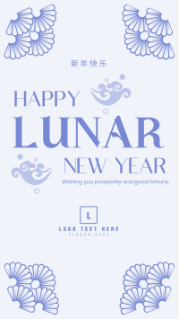 Good Fortune Lunar Year Facebook Story